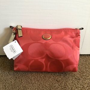NWT Coach nylon makeup bag
